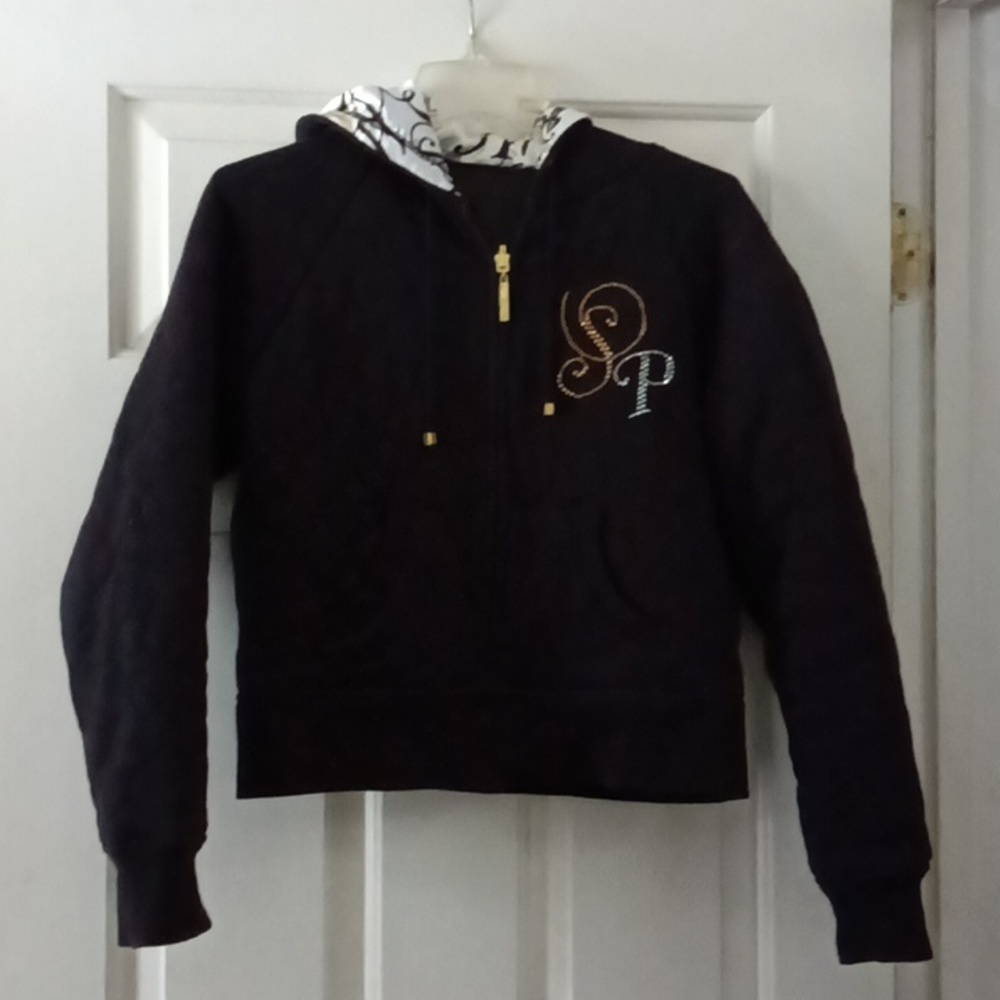 South Pole black and white Hooded jacket size S